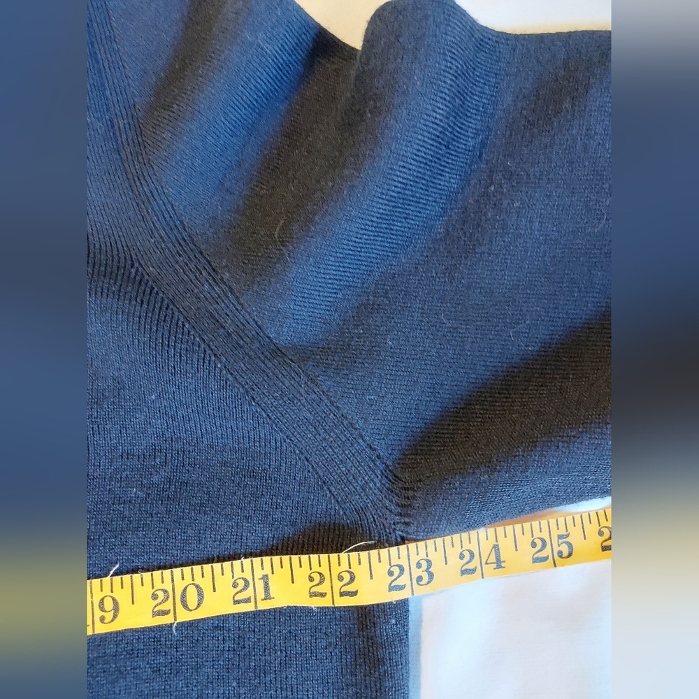 Marina Rinaldi Vintage Black Top with Beaver Fur Removable Trim - Picture 7 of 9